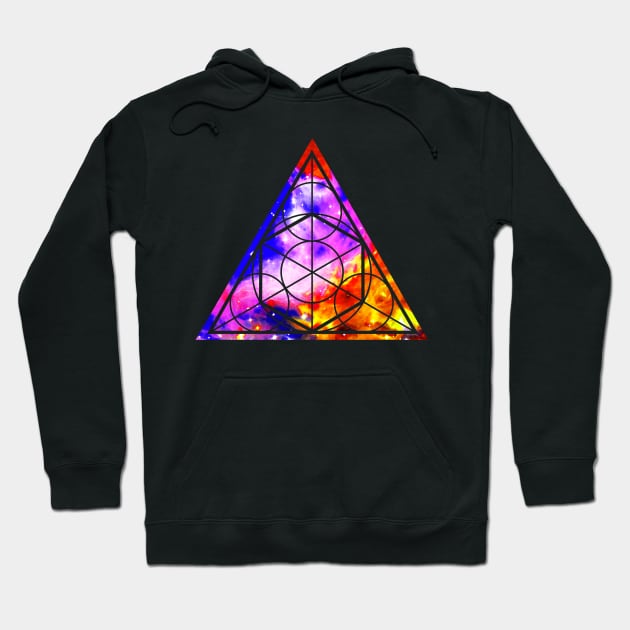 Sacred Geometry Triangle Hoodie by robotface